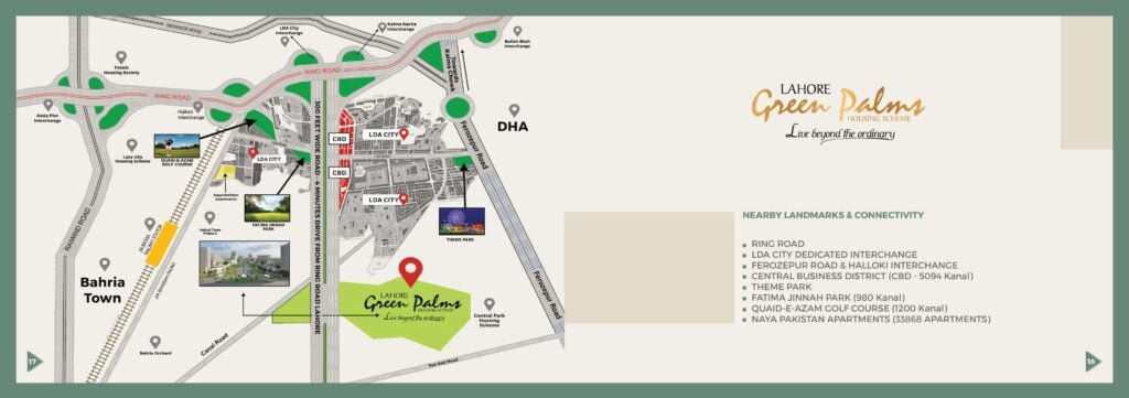 Green Palms Housing Lahore Catalogue.pdf Page 10 Location Map