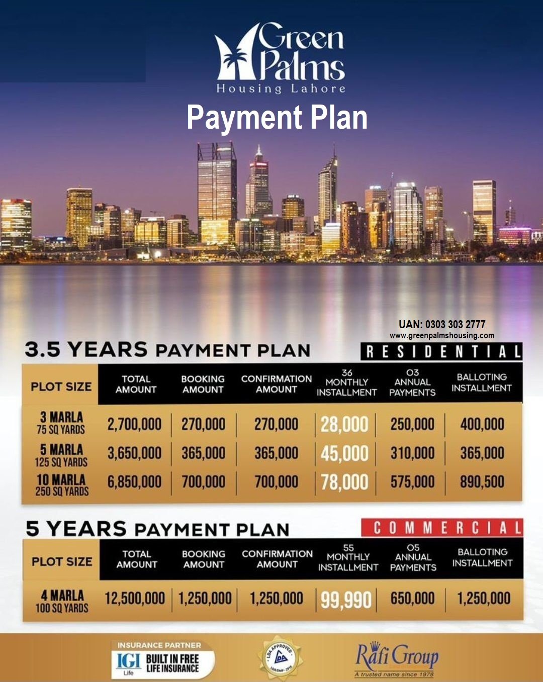 Green Palms Lahore Payment Plan