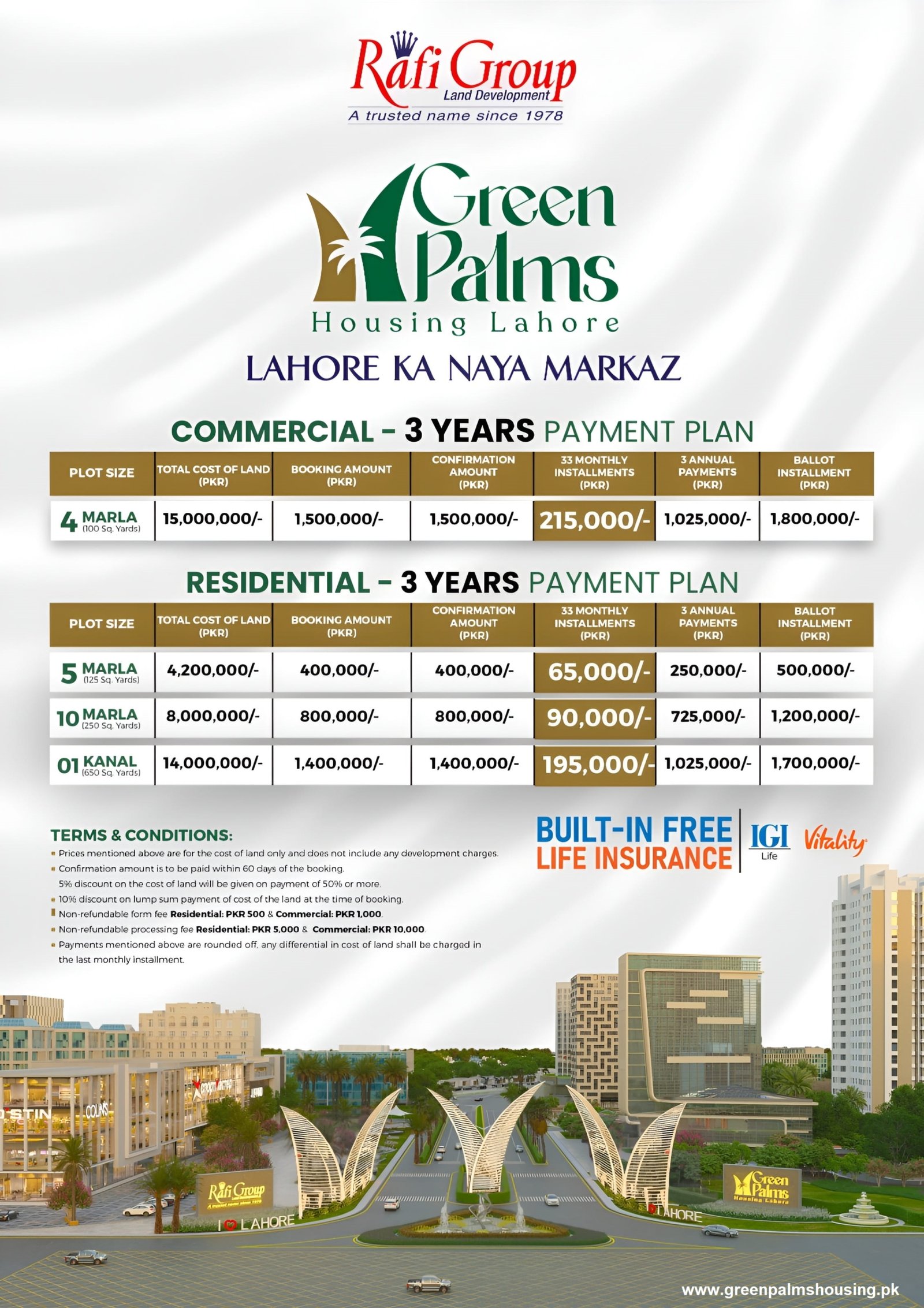 Green Palms Lahore New Payment Plan 2026